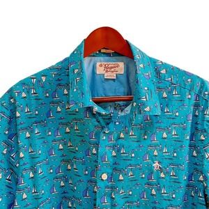 Original Penguin Button Up Shirt Nautical Boats